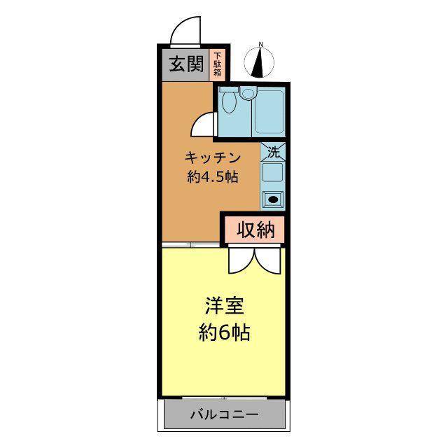 グリーンランド千葉中央ビル(1K/8階)の間取り写真