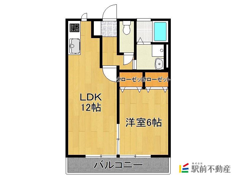 ヴェルジュールN(1LDK/1階)の間取り写真