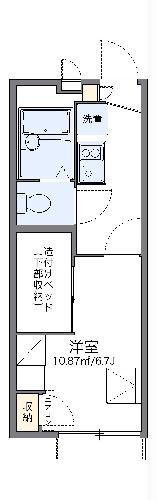 レオパレスコーポ柴又(1K/1階)の間取り写真