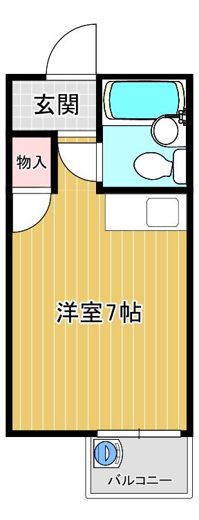 ラメール千里丘(ワンルーム/3階)の間取り写真