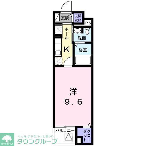 ヴィラ カメリア(1K/5階)の間取り写真