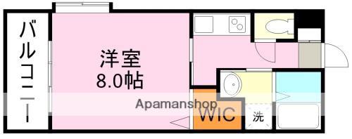 LEAD IN AIS鹿大前(1K/4階)の間取り写真