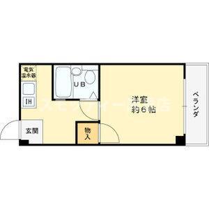 セラ天下茶屋(1K/5階)の間取り写真