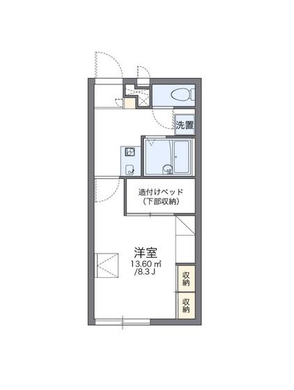 レオパレスプトゥラ(1K/2階)の間取り写真