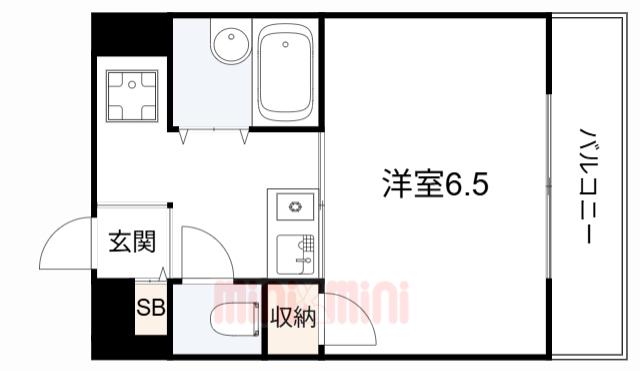ベハークリッヒハイム(1K/2階)の間取り写真