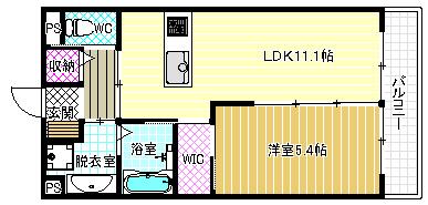 WILL II(1LDK/3階)の間取り写真