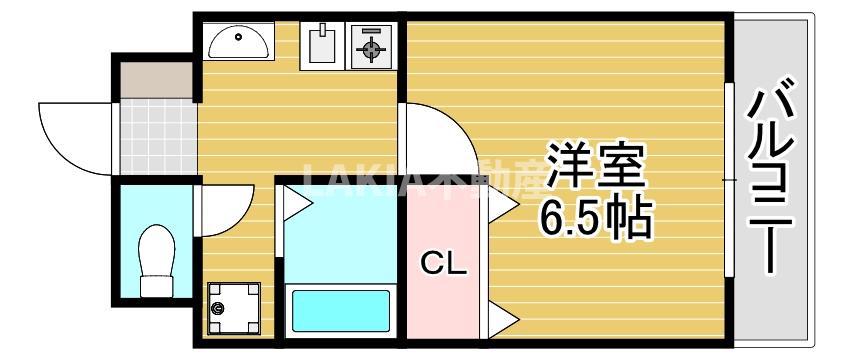 レジナコート(1K/5階)の間取り写真