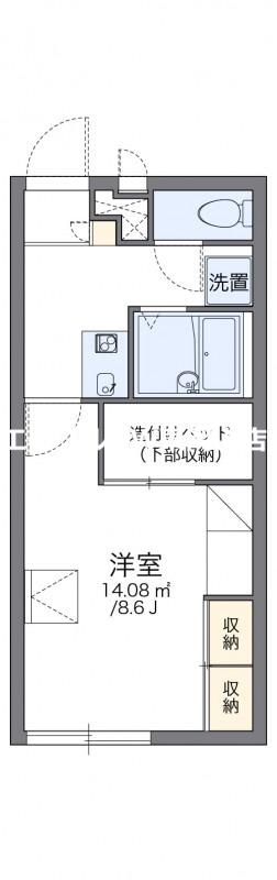 レオパレスびぜん(1K/2階)の間取り写真