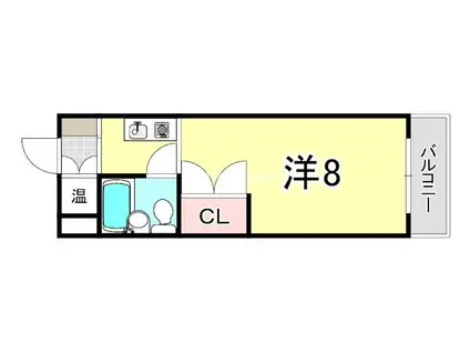 どみとりーときわ(ワンルーム/2階)の間取り写真