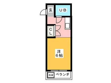 みすずビル(ワンルーム/4階)の間取り写真