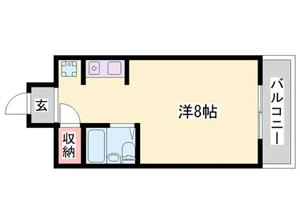 第15サンライズイトウ(ワンルーム/3階)の間取り写真