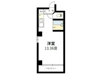 ドルミ大塚(ワンルーム/6階)の間取り写真