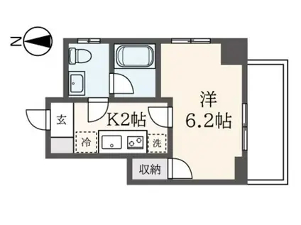 TIERRA COURT(1K/5階)の間取り写真