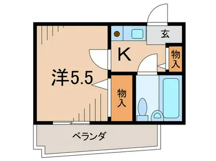 ステラハウス4-900(1K/1階)の間取り写真