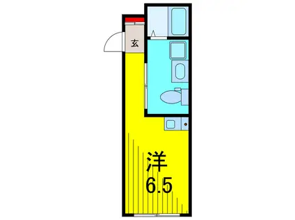 すすむテラス金町(ワンルーム/2階)の間取り写真