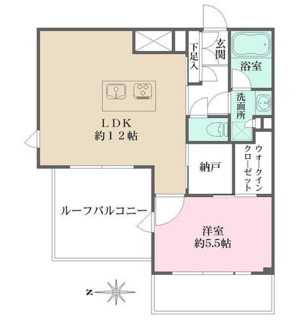 LA PERLA JIYUGAOKAII(1LDK/3階)の間取り写真