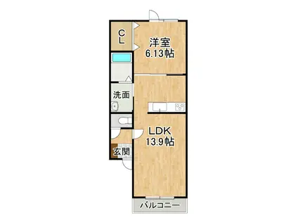 スペース(1LDK/3階)の間取り写真