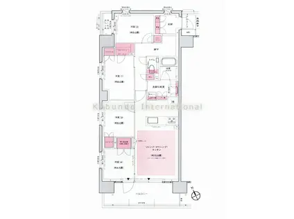 プラウドシティ方南町(4LDK/3階)の間取り写真