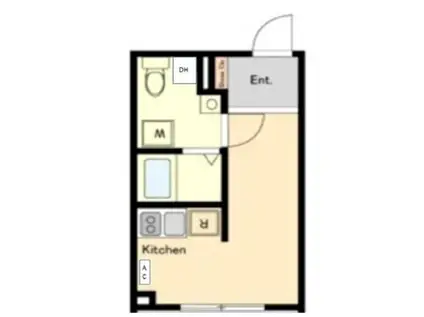 HW.HILLS(ワンルーム/3階)の間取り写真