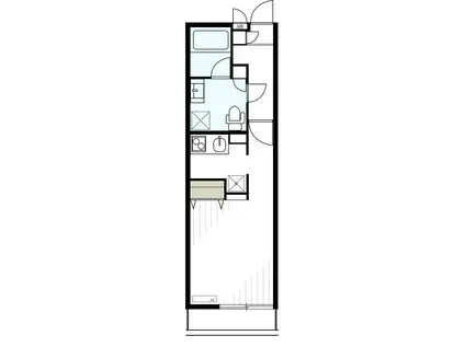 リブリ西谷(1K/1階)の間取り写真