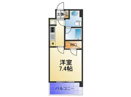 T´S SQUARE城東野江(1K/3階)の間取り写真