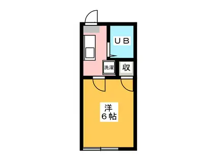 三井ハイツ(1K/1階)の間取り写真