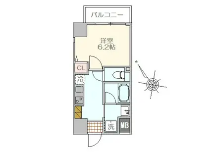 奥平レジデンス(1K/7階)の間取り写真