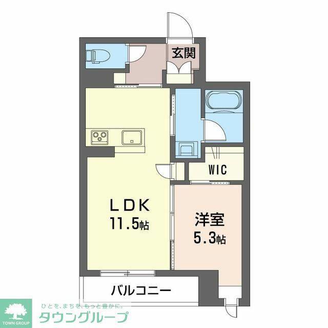 シャルマン レジデンス(1LDK/1階)の間取り写真