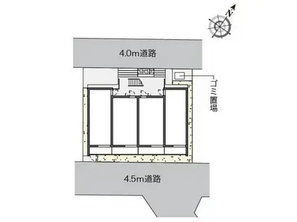 クレイノ帰燕館(1K/3階)の間取り写真