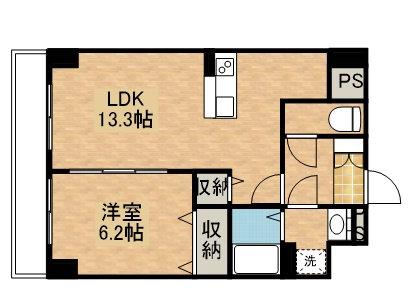 アマルフィーノ(1LDK/7階)の間取り写真