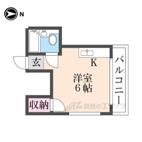 レスターテ2(ワンルーム/3階)の間取り写真