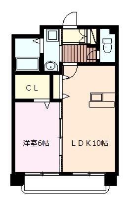 アイディーアル菊陽(1LDK/4階)の間取り写真