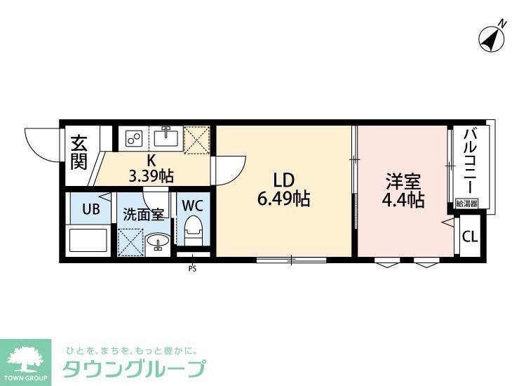 立川セイワレジデンスIII(1LDK/2階)の間取り写真