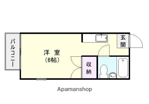 尚理園ビル(ワンルーム/1階)の間取り写真