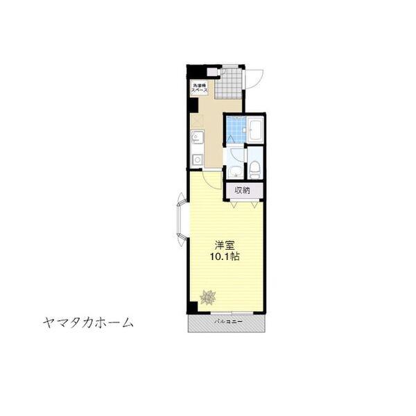 シャンテ植田山(1K/1階)の間取り写真