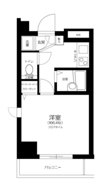 菱和パレス南大塚(1K/3階)の間取り写真