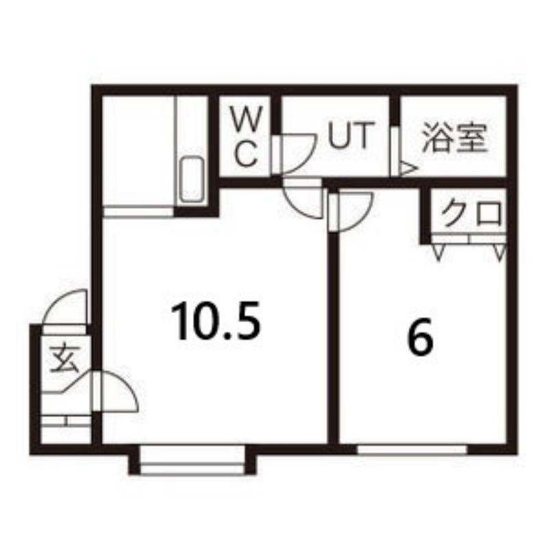 ペパーミント(1LDK/2階)の間取り写真