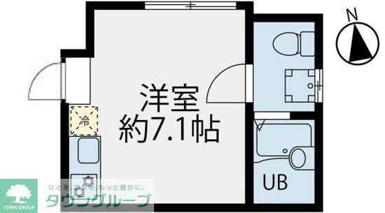 T-SQUARE(ワンルーム/3階)の間取り写真