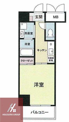 ドゥーエ本庄(1K/2階)の間取り写真