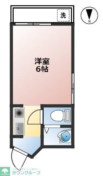 RICK成城(ワンルーム/4階)の間取り写真