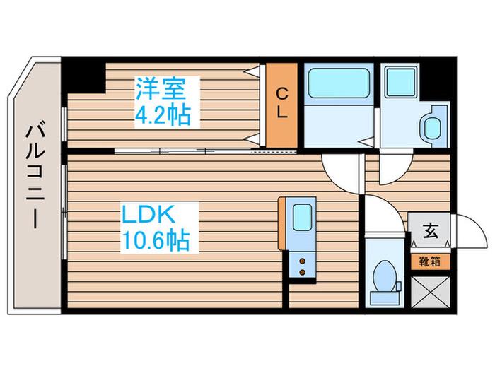 URBAN TERRACE ODAWARA(1LDK/8階)の間取り写真