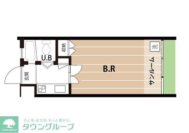ICMマンション(1K/1階)の間取り写真