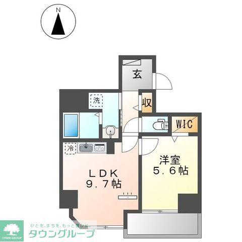エム・ヒルズ(1LDK/4階)の間取り写真