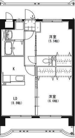 ハーベスト・アイ(2LDK/3階)の間取り写真