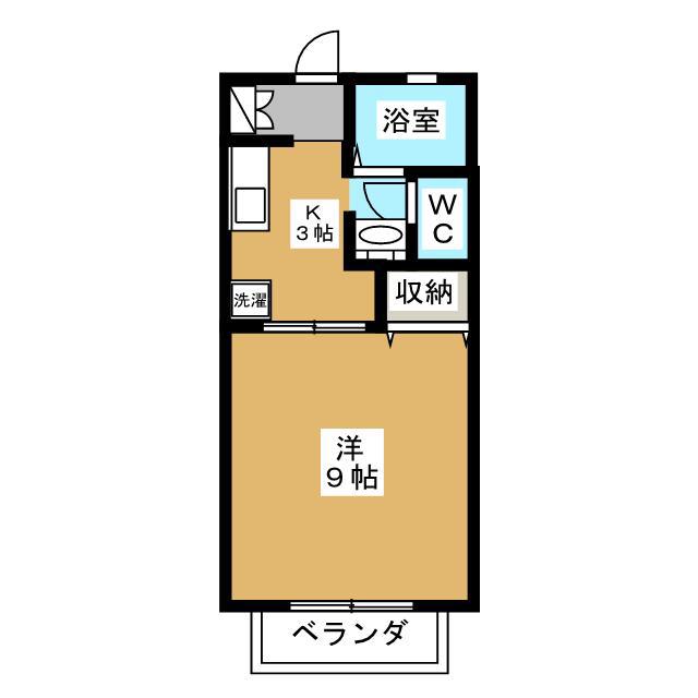 ソレイユ寿香(1K/1階)の間取り写真