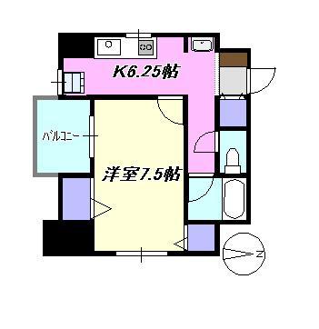 アニーモ湘南(1K/3階)の間取り写真