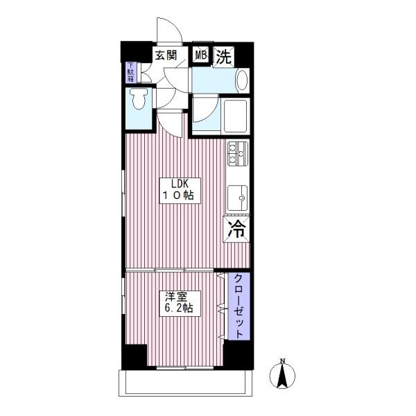 デュオ・スカーラ麹町(1LDK/6階)の間取り写真