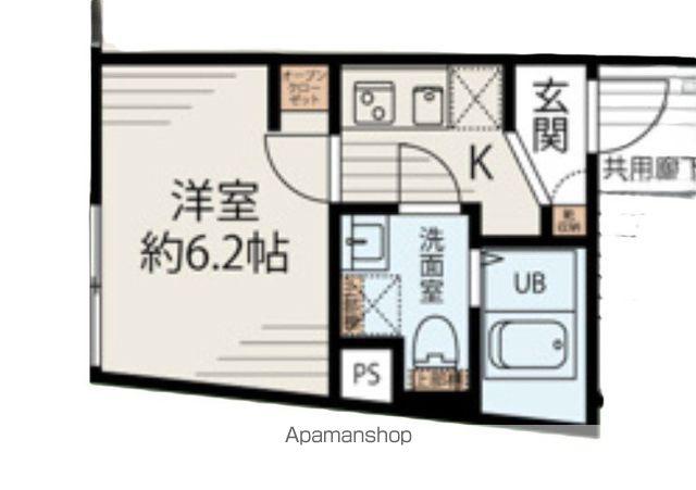 メゾンアッシュ大山(1K/3階)の間取り写真