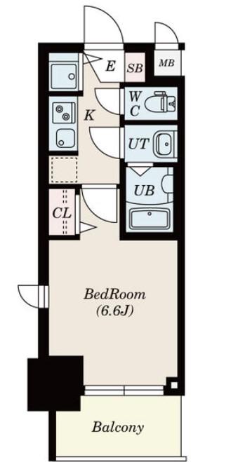 S-RESIDENCE上前津駅前(1K/13階)の間取り写真