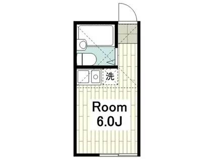 ユナイト子安台ミルフィーユの杜(ワンルーム/2階)の間取り写真